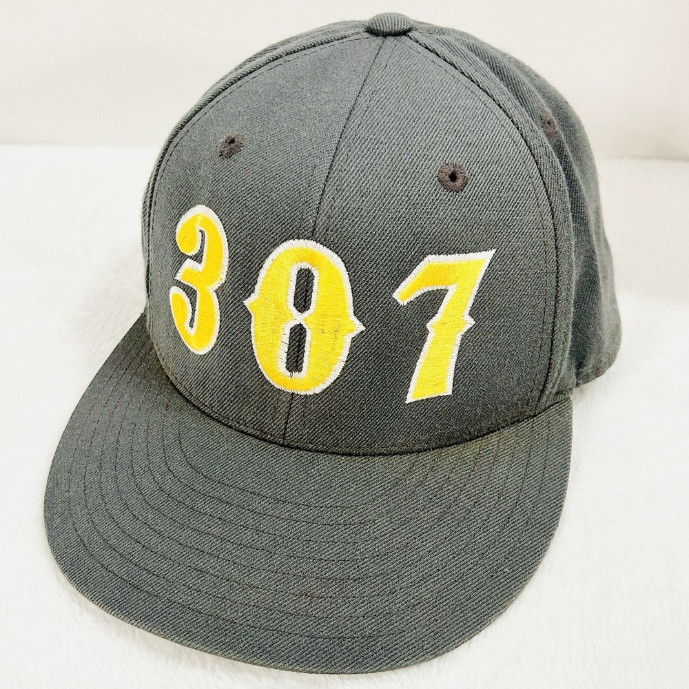 Lids‎ 307 Logo Fitted Hat Cap 7 1/4 Gray 27 Outdoors Workwear Sports Casual